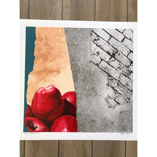 Original Vintage Lithograph by Listed American Artist Michael Knigin. Titled "Boldest Native", #142/300, Signed, 1980...