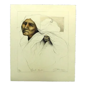 Frank Howell "Brule Maiden" Lithograph Unframed Hand Signed
