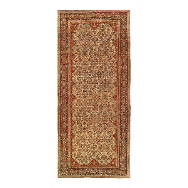 Beige Fine Antique Persian Nw Rug 5'6'' X 13' For Sale