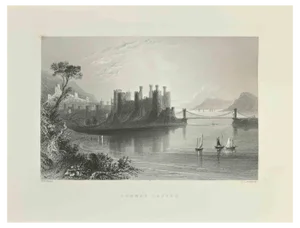 J. C. Armytage, Conway Castle, Etching, 1845