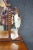 Brown Depression Era Carved Walnut Dresser & Mirror For Sale - Image 8 of 10