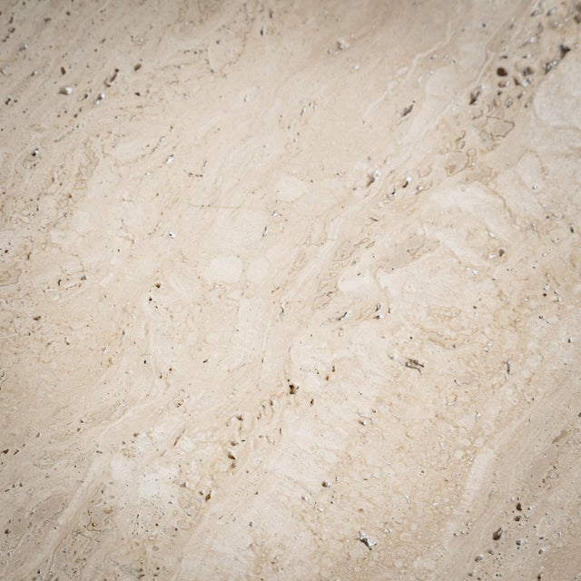 21st Century Shallow Travertine Bowl, Italy. For Sale - Image 4 of 7