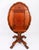 Wood Antique Oval Tilt Top Loo Dining Table in Burr Walnut, 1800s For Sale - Image 7 of 18