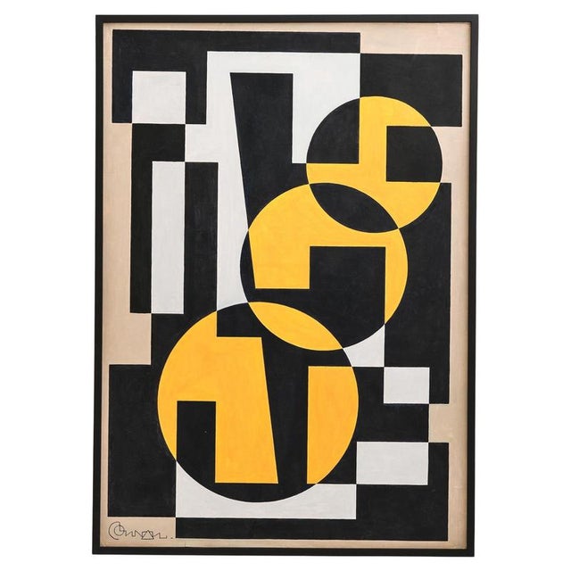 1950s Georges Connan, Composition, 1950s, Acrylic on Canvas For Sale - Image 5 of 5