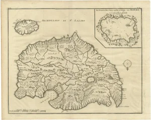 Antique Map of Boero in Indonesia by Valentijn, 1726