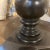 Black 1990s Italian Round Wooden Black Center Table With Carved Pedestal For Sale - Image 8 of 13