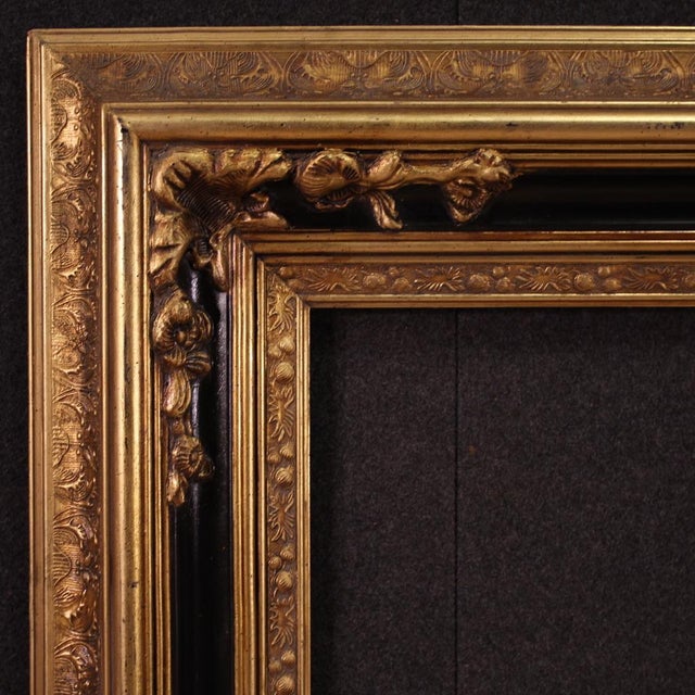 Large Vintage Lacquered and Gilded Frame, 1990 For Sale - Image 15 of 16