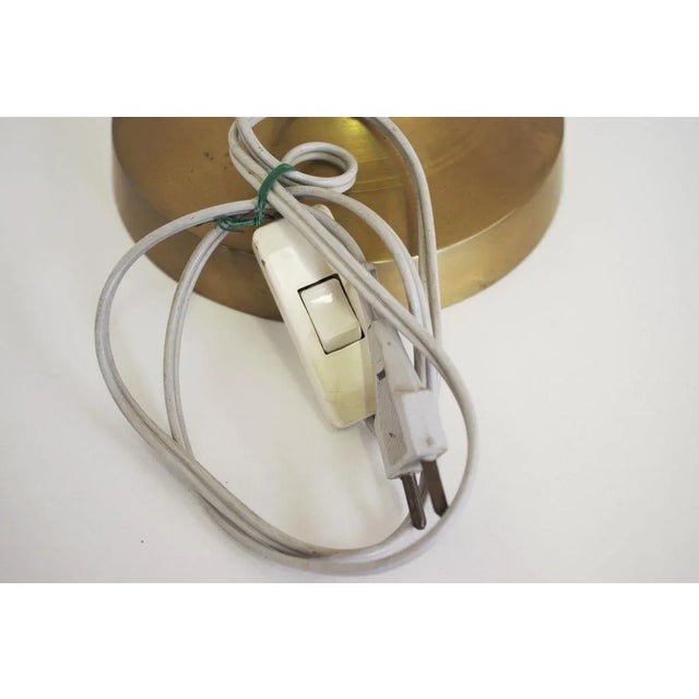 Mahogany, Brass & Cotton Hats Tale Lamps from Abat Jour, 1950s, Set of 2 For Sale - Image 10 of 18