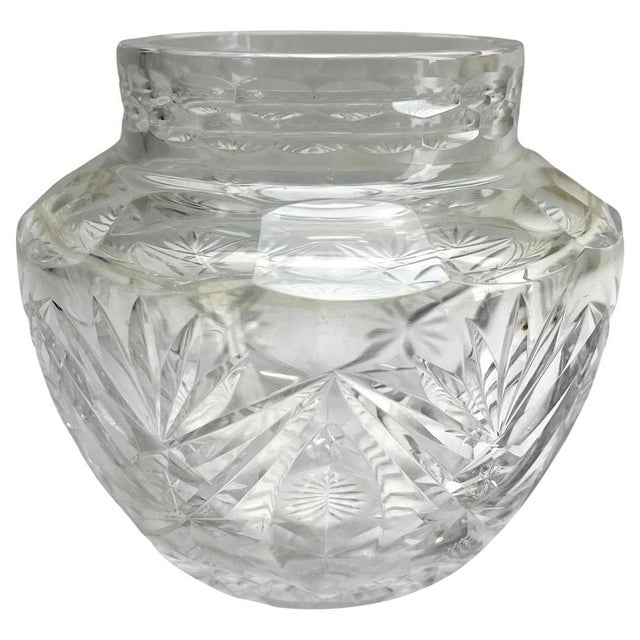 Crystal Candlesticks and Vase from Val Saint Lambert, Belgium, 1935, Set of 3 For Sale - Image 10 of 15