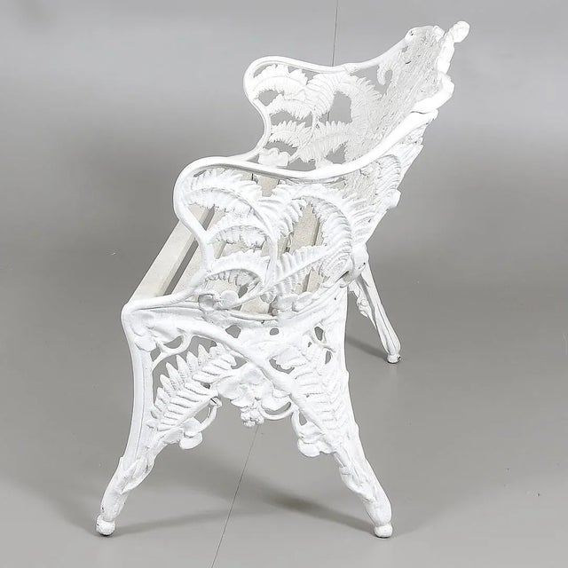 Swedish Garden Bench in Steel from Melins, 1960s For Sale - Image 4 of 7