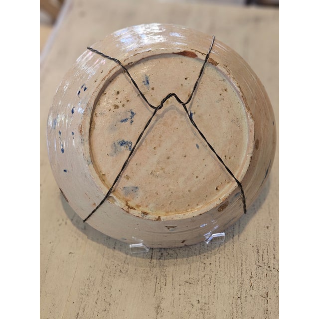 Mid 19th Century Spanish Ceramic Fajalauza Bowl From Granada For Sale - Image 4 of 7