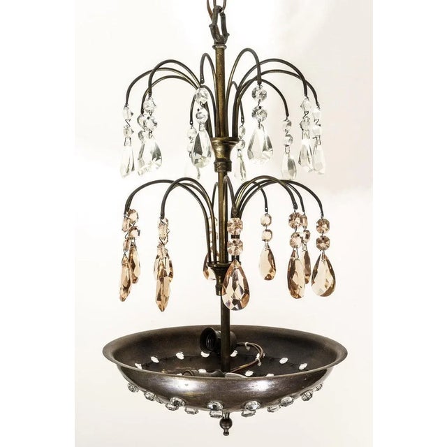 Maison Jansen Attrib "Fountain" Chandelier Art Deco For Sale - Image 9 of 13