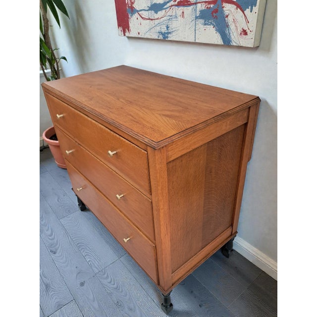 Brown Mid-Century Modern Chest of Drawers in Teak, 1950s For Sale - Image 8 of 18