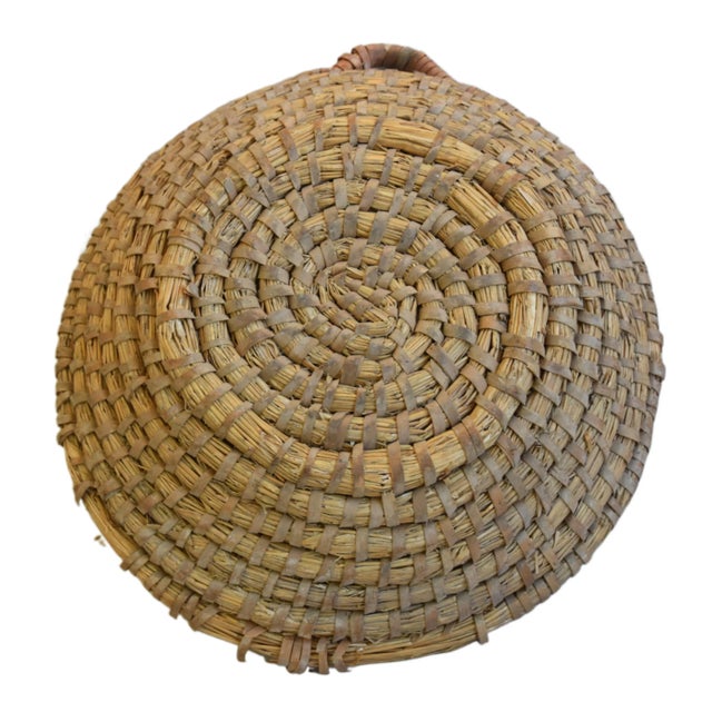 French Farmhouse Authentic Rustic Handmade Woven Dough Bread Bowl For Sale In Los Angeles - Image 6 of 7