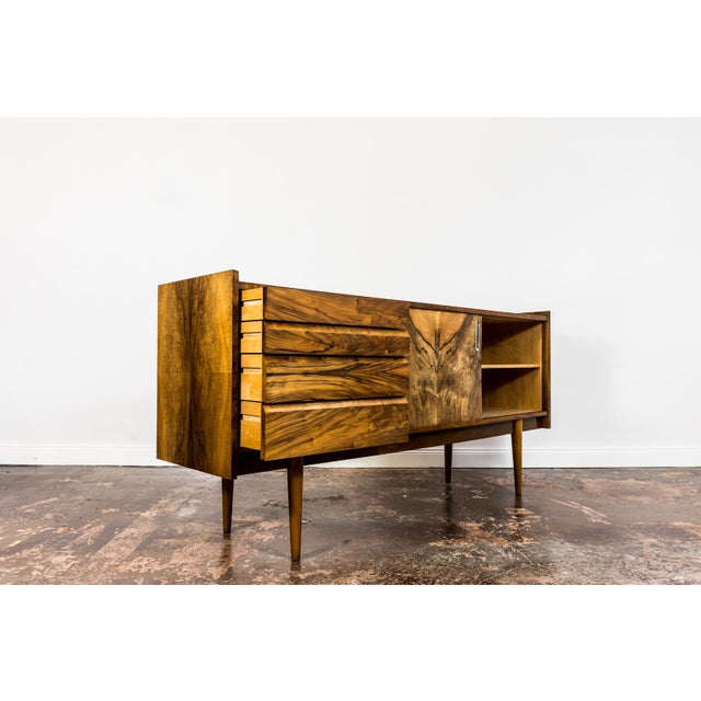 Brown Mid-Century Modern Sideboard from BFN, Poland, 1960 For Sale - Image 8 of 15
