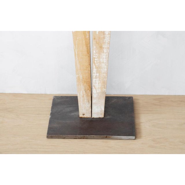 Signes White Sculpture in Natural Wood by Jean-Baptiste Van Den Heede For Sale - Image 6 of 8