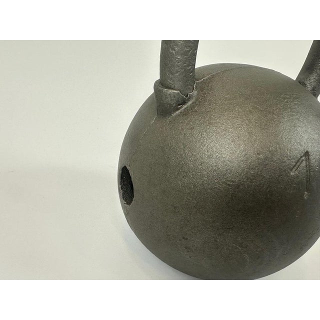 Gray Cast Iron Kettlebell, 1930s For Sale - Image 8 of 9