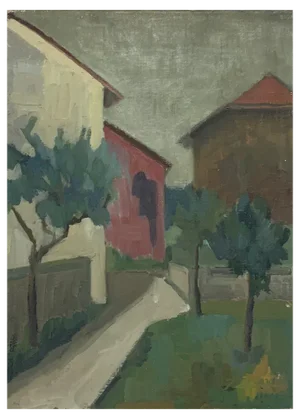 Jean-Jacques Boimond, Chemin Privé, Oil on Canvas