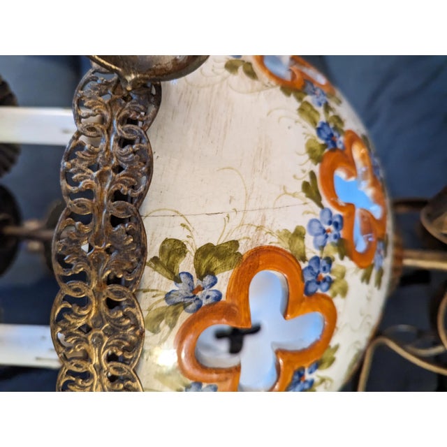 1950s Tuscany Hanging Porcelain Lamp For Sale - Image 10 of 10