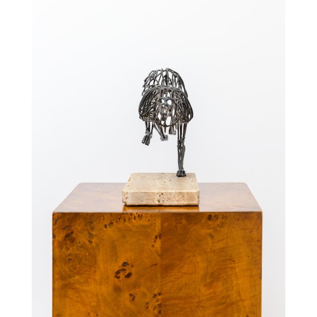 1970s Mid-Century Modernist Signed Deborah Gabris Greyhound Welded Brutalist Steel Sculpture For Sale - Image 5 of 12
