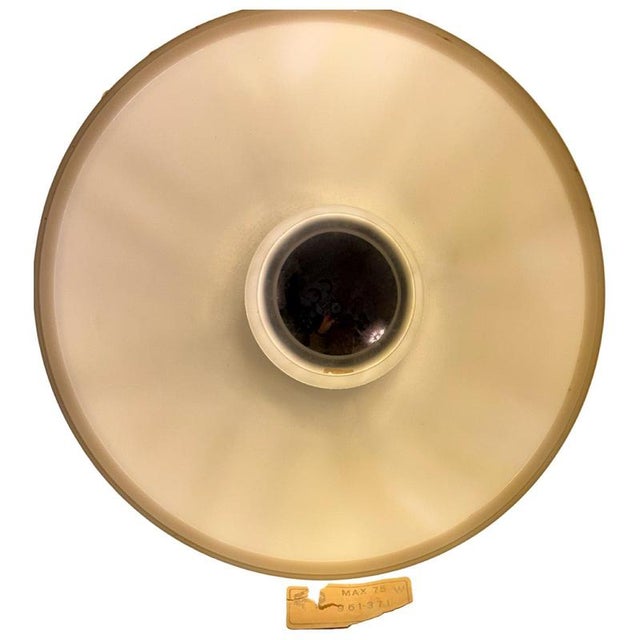 Art Deco Opaline Glass Wall Lamp with Chrome-Plated Mount from Gispen For Sale - Image 6 of 9