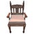 Indian Rosewood Inlaid Settee and Armchairs, Set of 3 For Sale - Image 3 of 5