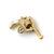 Modern Vintage 14k Gold & Mother-of-Pearl Miniature Gun Pendant or Charm For Sale - Image 3 of 8
