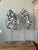 Metal Vintage Boho Punch Cut Metal Trees - A Pair For Sale - Image 7 of 8