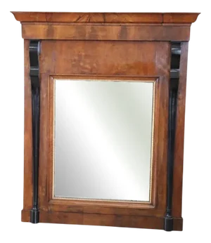 Early 19th Century Wall Mirror in Walnut Wood