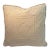 Natural Grey/Tan Linen Trapunto Pillow by Penn & Fletcher, Inc. For Sale