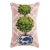 Ball Topiary Hook Pillow, 18" x 12" For Sale