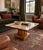 Tan Vintage Mid 20th Century Italian Neoclassical Fluted Wood & Breccia Marble Coffee Table For Sale - Image 8 of 8
