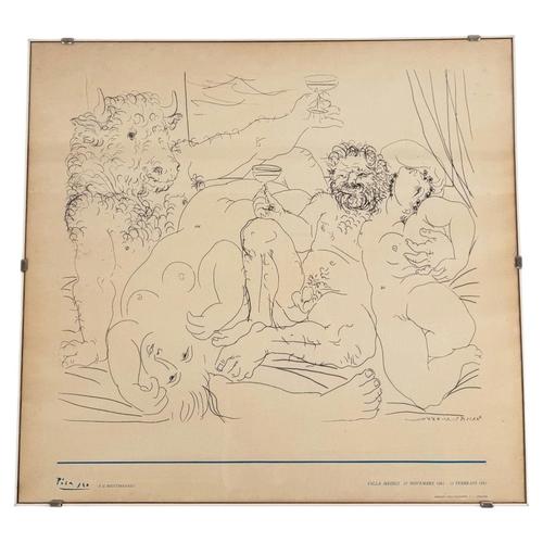 Vintage Picasso at Villa Medici Exhibition Poster, 1983 For Sale - Image 16 of 16