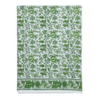 Aria Flat Sheet, Twin - Green For Sale