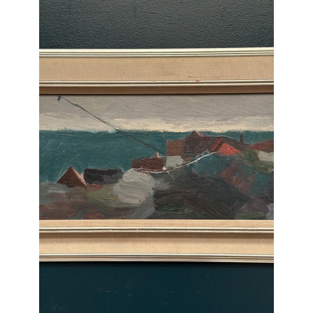 Kai Christensen, Coastal Landscape, 1950s, Oil Painting on Canvas, Framed For Sale - Image 4 of 18