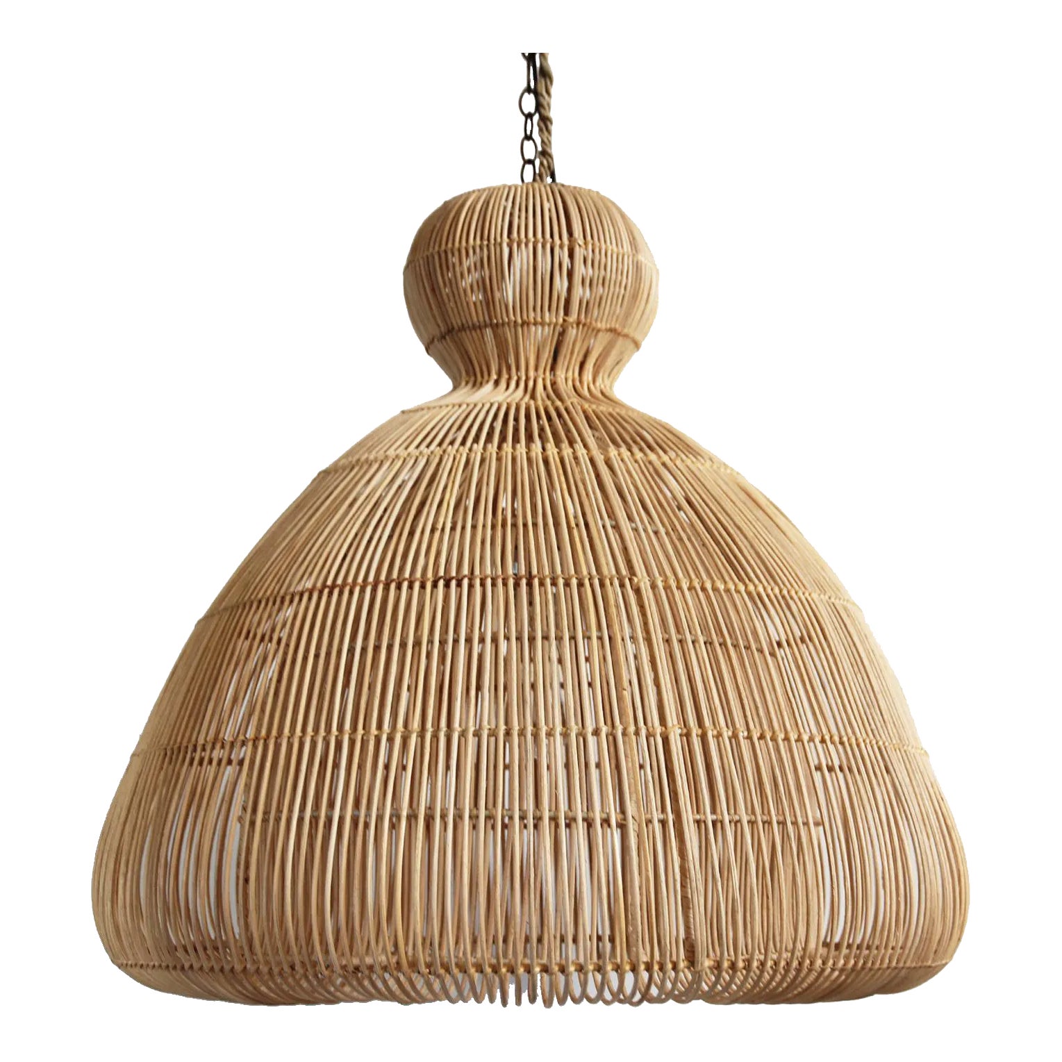 Rattan Mushroom Lantern Medium Chairish