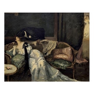 R Boucher, Vertigo, 1903, Oil on Canvas For Sale