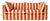 Sophie Conran Coco 3 Seater Sofa - Petunia Red Wide Stripes with Knife Edge Cushion For Sale