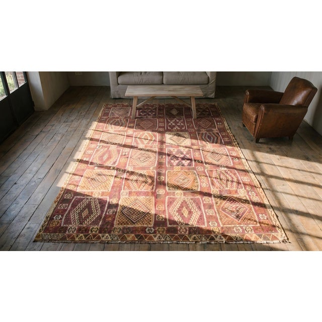 19th Century Turkish Oushak " Sivas " Flat-Weave ( 8' x 14'6" - 245 x 442 ) For Sale - Image 9 of 9