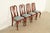 Henkel Harris Henkel Harris Queen Anne Solid Cherry Wood Dining Chairs, Set of Four For Sale - Image 4 of 13