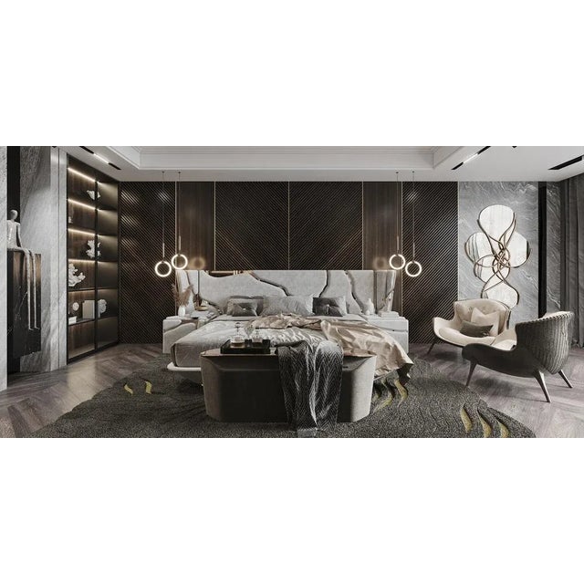 Masouleh Bench by Alma De Luce For Sale - Image 4 of 7