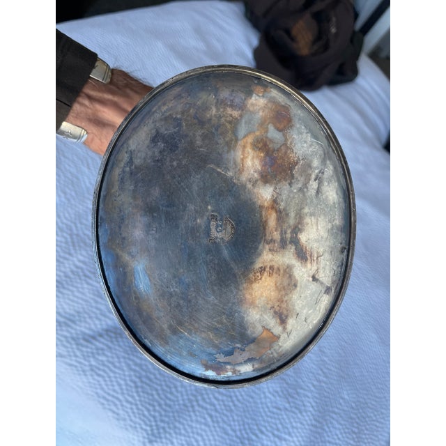 Farmhouse Arts & Crafts English Derby s.p. Co Intl. Figural Repousse Village Vase For Sale In Santa Fe - Image 6 of 7