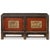 This antique sideboard from Gansu, circa 1890, features traditional black, red, and cream colors and was originally used...