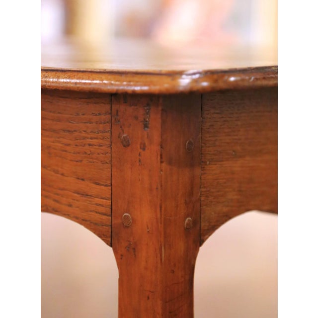 Late 18th Century 18th Century French Louis XV Walnut Side Table With Drawer For Sale - Image 5 of 14