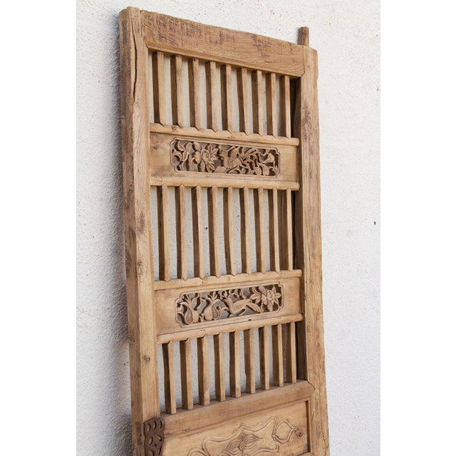 Antique Rustic Tea House Bleached Door For Sale In Los Angeles - Image 6 of 11