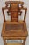 Chinoiserie Vintage Carved Teak Wood Japanese Imperial Meiji Style Side Chair For Sale - Image 3 of 12