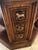 Vintage Romweber Viking Oak Zodiac Leather Top Octagon Table For Sale In Chicago - Image 6 of 8