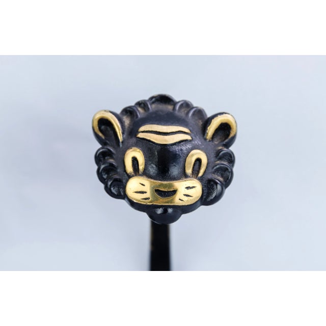 Brass Lion Wall Hook by Walter Bosse for Hertha Baller, 1950s , in Very Good conditions. Designed 1950 to 1959 I have...