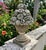 Dark Gray Vintage Classical Cast Stone Fruit & Floral Urn Finial / Garden Basket Sculpture For Sale - Image 8 of 11