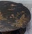English Scalloped Black and Gold Chinoiserie Table For Sale - Image 4 of 5